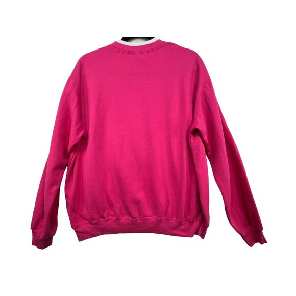 Decorated Originals Womens Grannycore Sweatshirt Large Pink Snowman Print & Sn - Picture 9 of 10